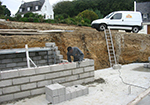 Réalisation des fondations à La Roquette-sur-Var